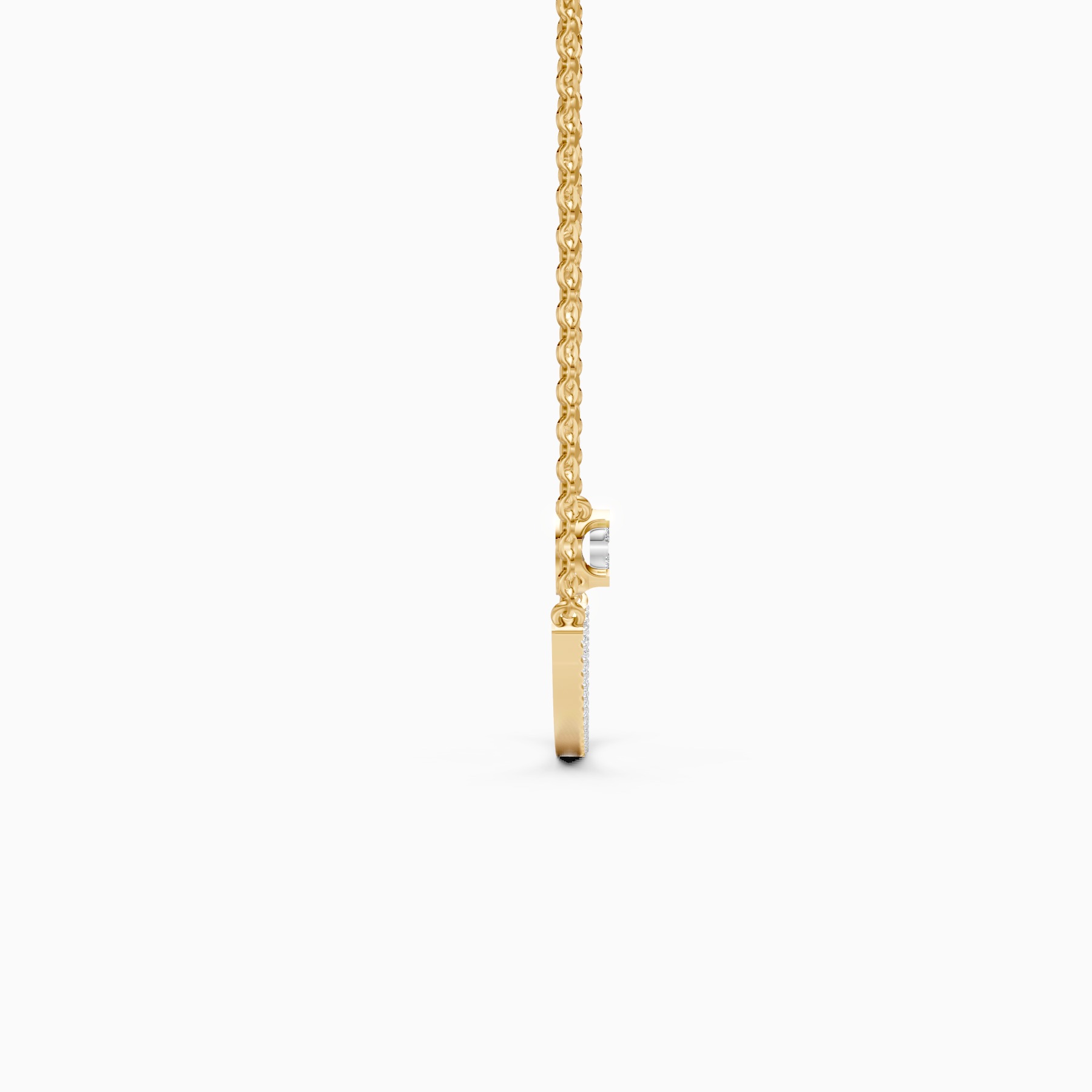 Modern Two Layer Lab Grown Diamond Necklace